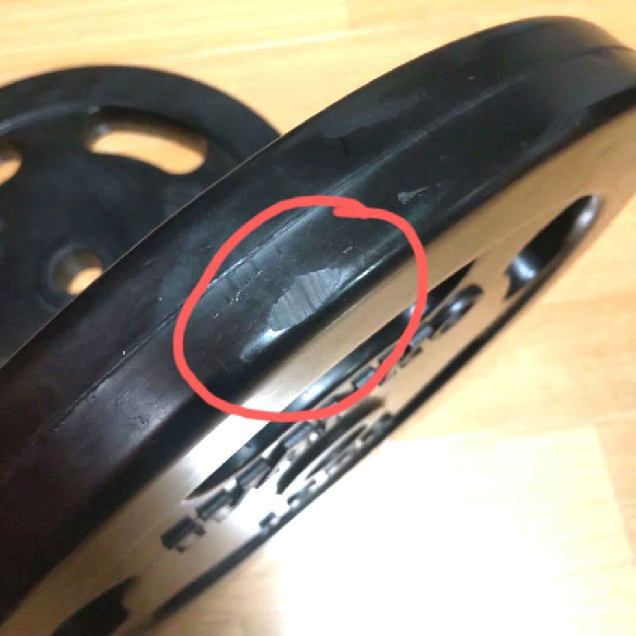 IVANKO バーベル ラバープレート 10kg✕2枚