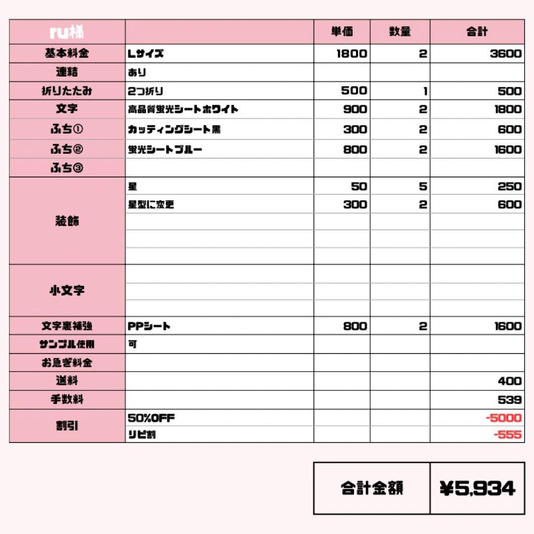 ru【2/26発】うちわ文字 連結 文字パネル 団扇屋さん オーダー