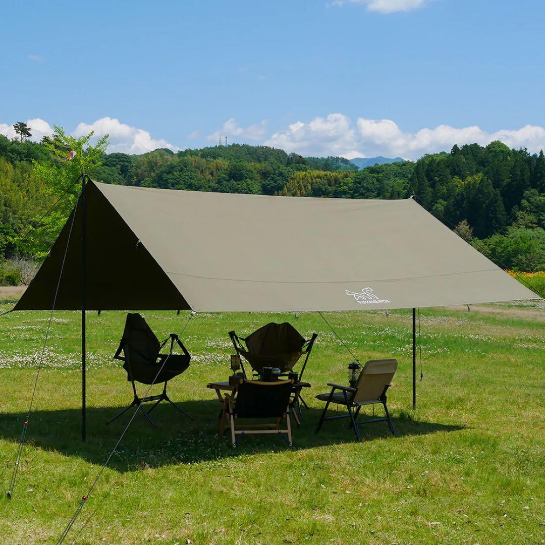 FUTURE FOX TCタープ スクエア型 難燃素材 4m×4m