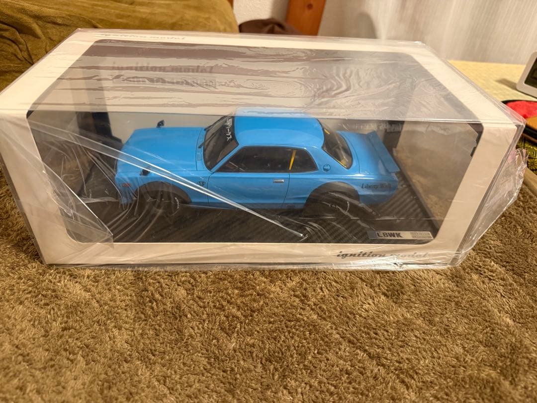 イグニッションモデル　LBWK KPGC10 青 ミニカー 限定版 1/18