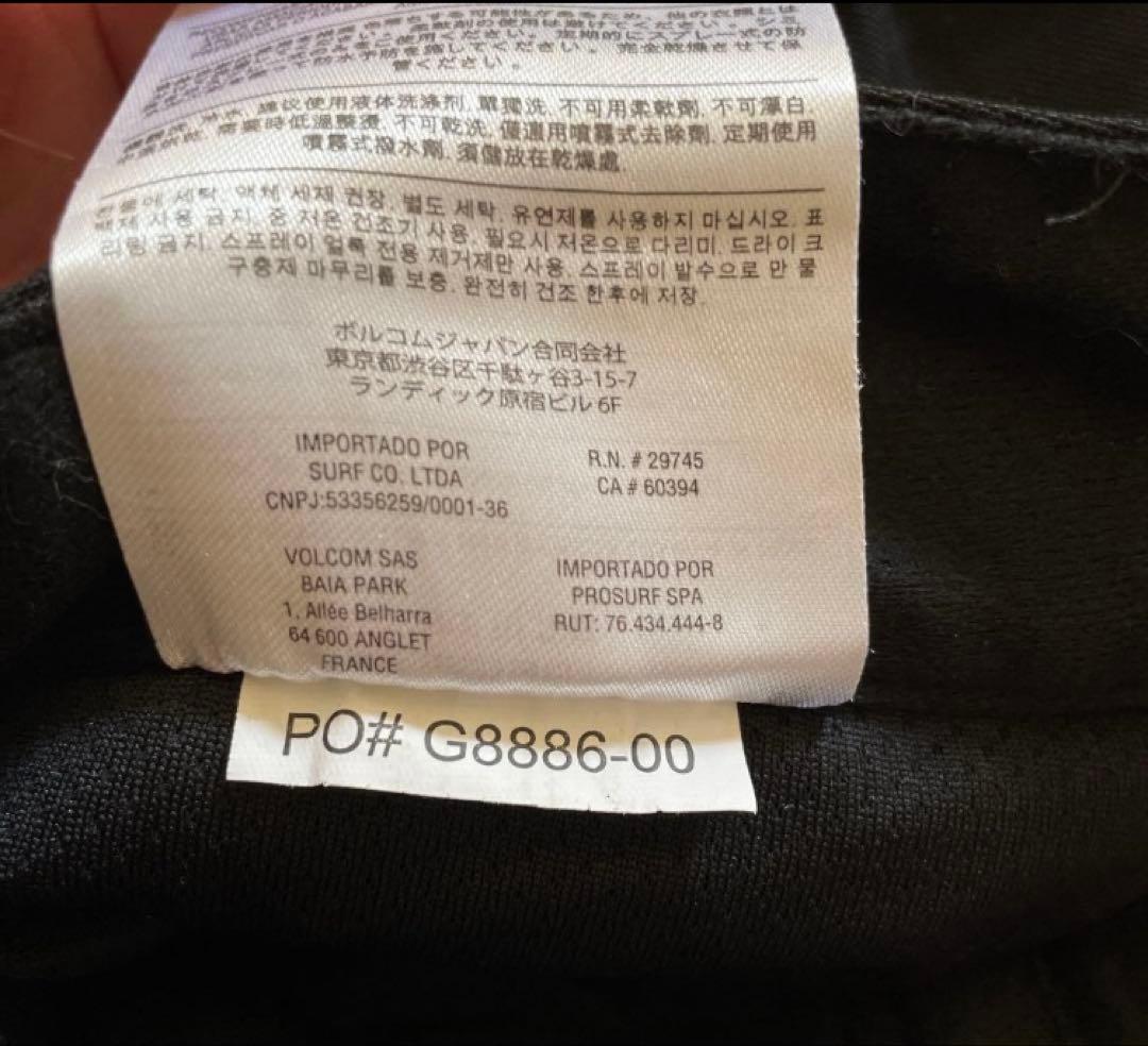 【美品】VOLCOM スノボ、スキーウェア　黒パンツ