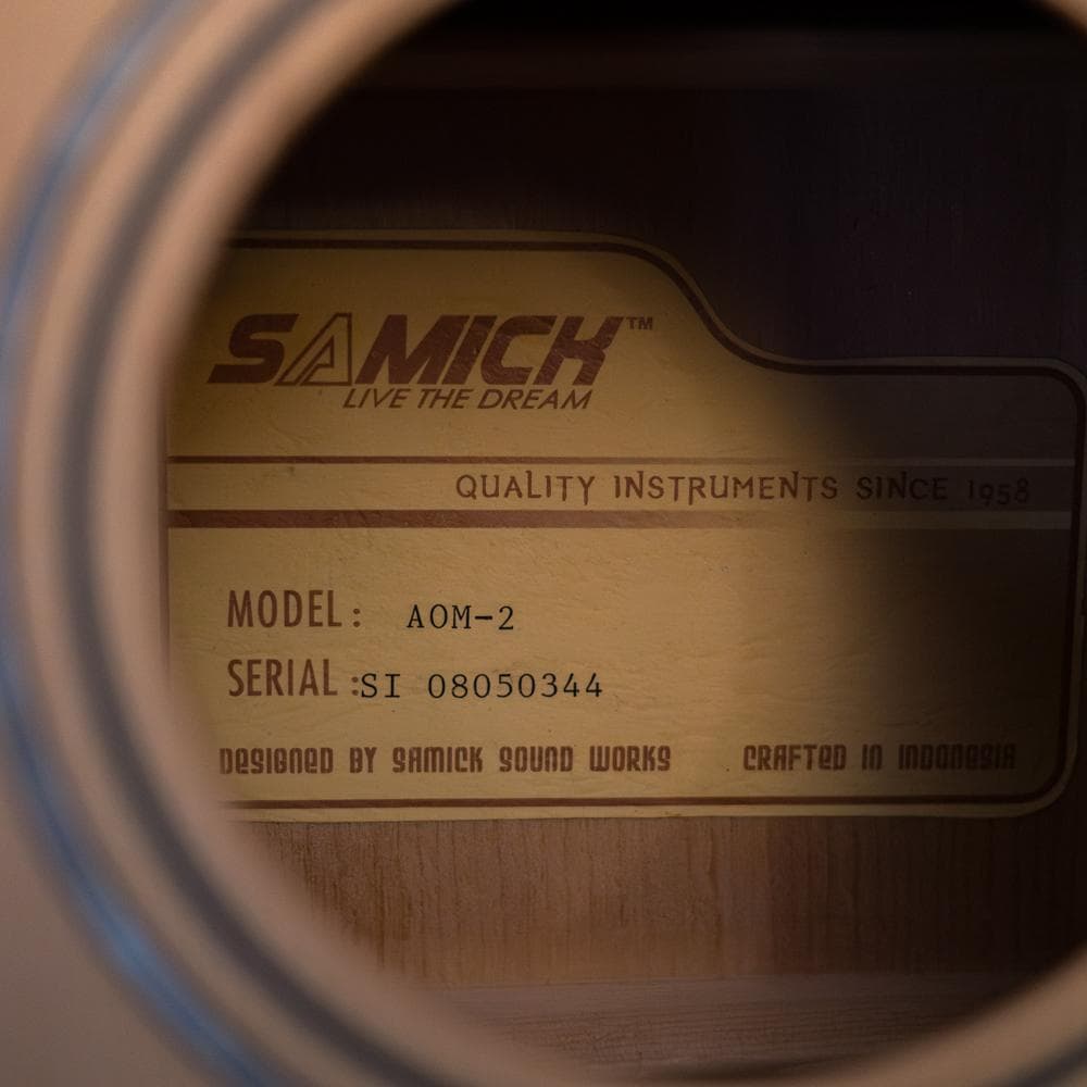 SAMICK AOM-2 ミニギター極上 単板トップ＆GROVER