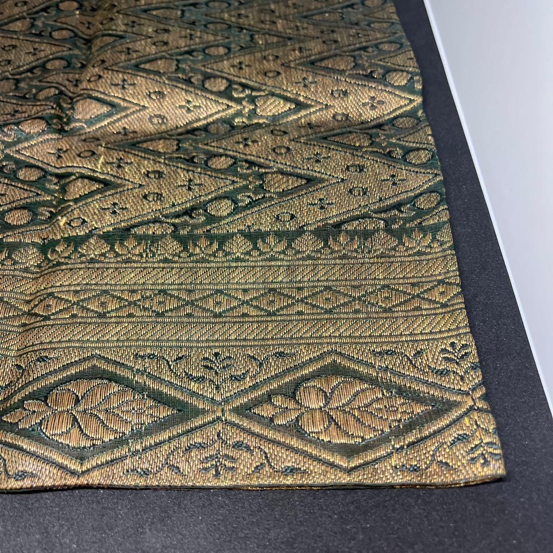 珍品　帛紗　大虚山光悦寺　山下恵光書付　インド土産　モール服紗　モール更紗　古裂