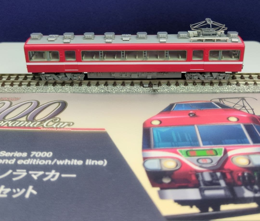 鉄道模型 名鉄7000系 2次車 白帯車 4両