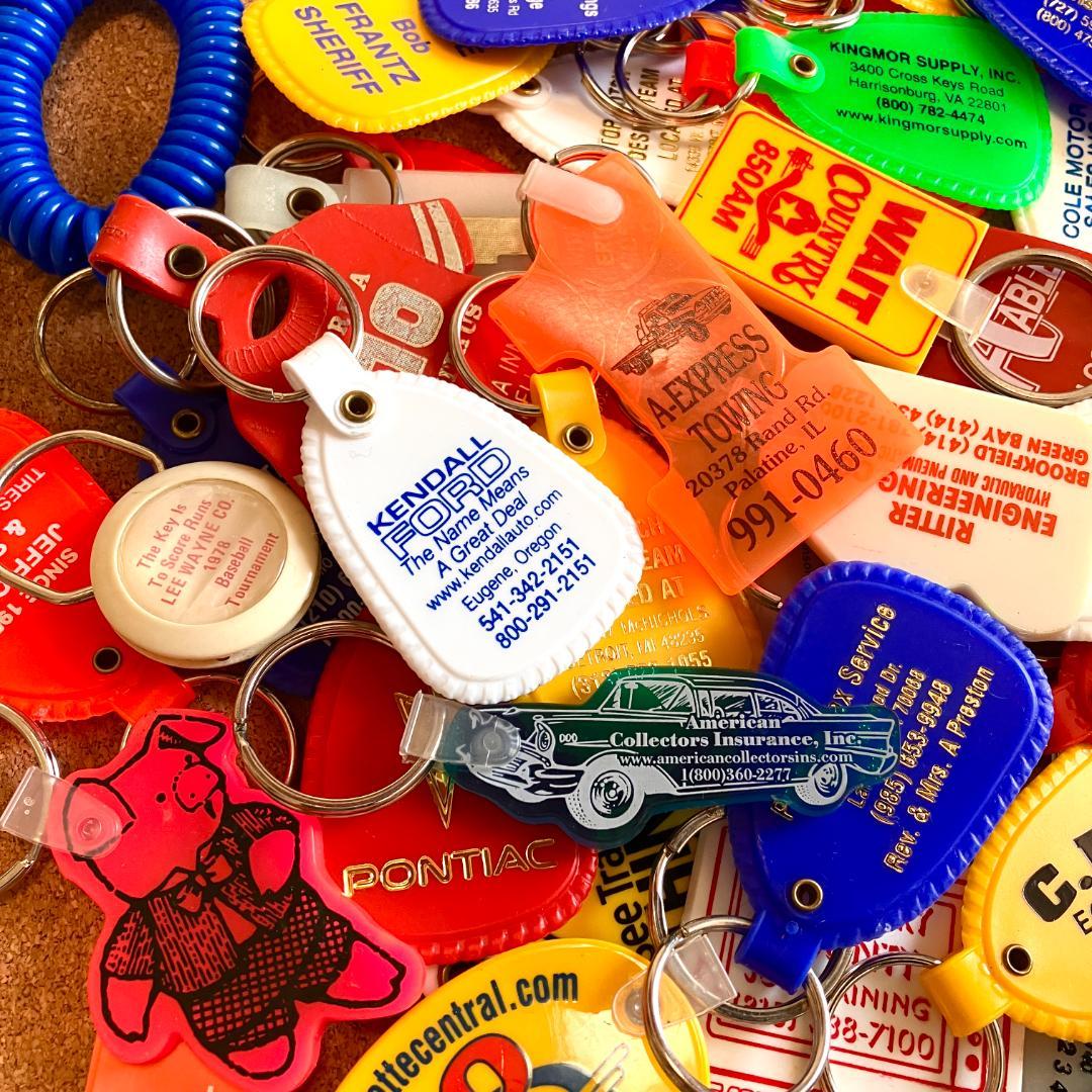 な*な様 アメリカのキーリング80個★vintage／まとめ売り／企業物／ノベル