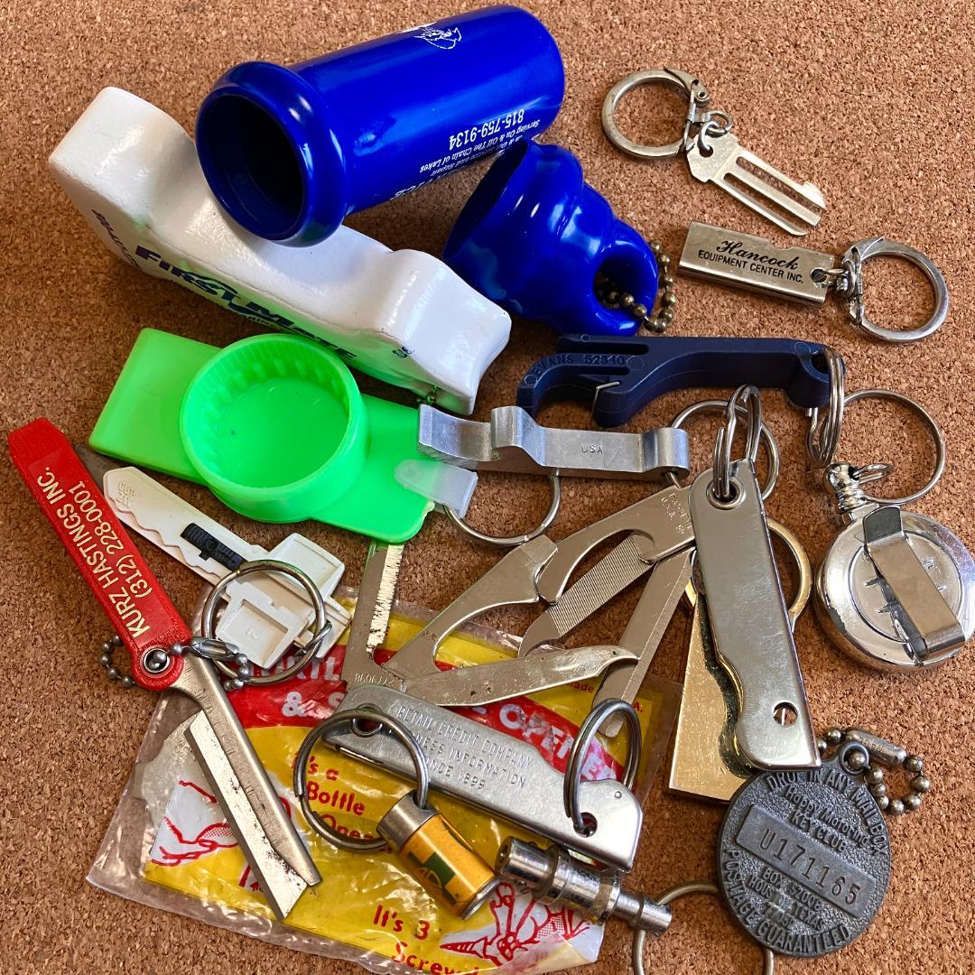 な*な様 アメリカのキーリング80個★vintage／まとめ売り／企業物／ノベル