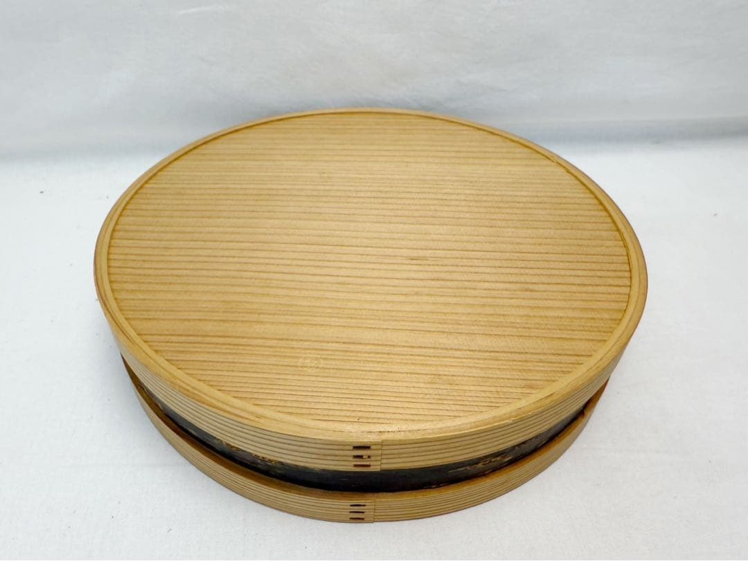 茶道具 曲物師 六代 藤井大与造 桜皮 炭斗 刻印 炭道具 炭取 炭箱 紙箱