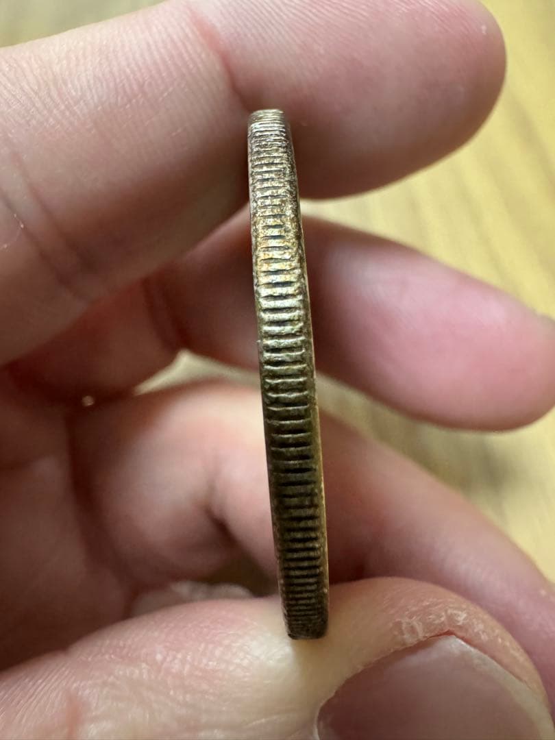 ★本物保証★　新一円銀貨　大型　明治29年　左丸銀　1円　一圓