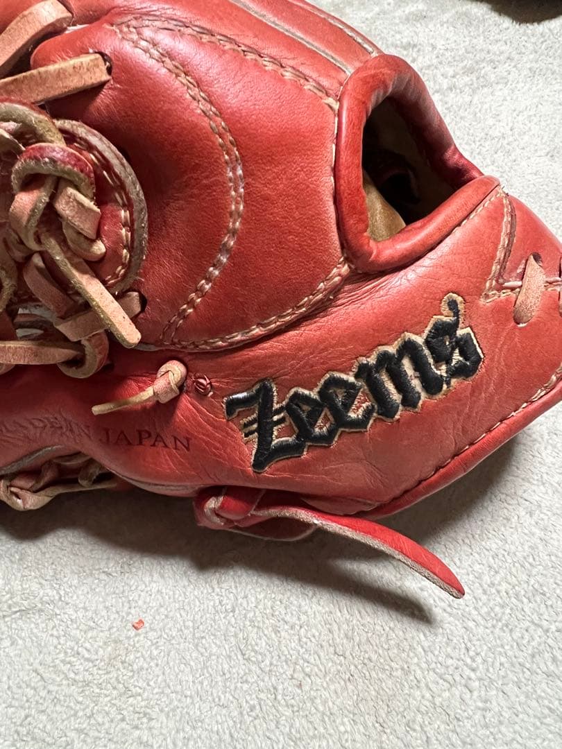 Zeems 軟式グローブ ZA-28CJ N 赤 左投げ　少年用