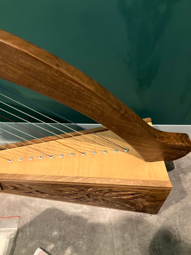 【ベビーハープ　12弦】アンティーク