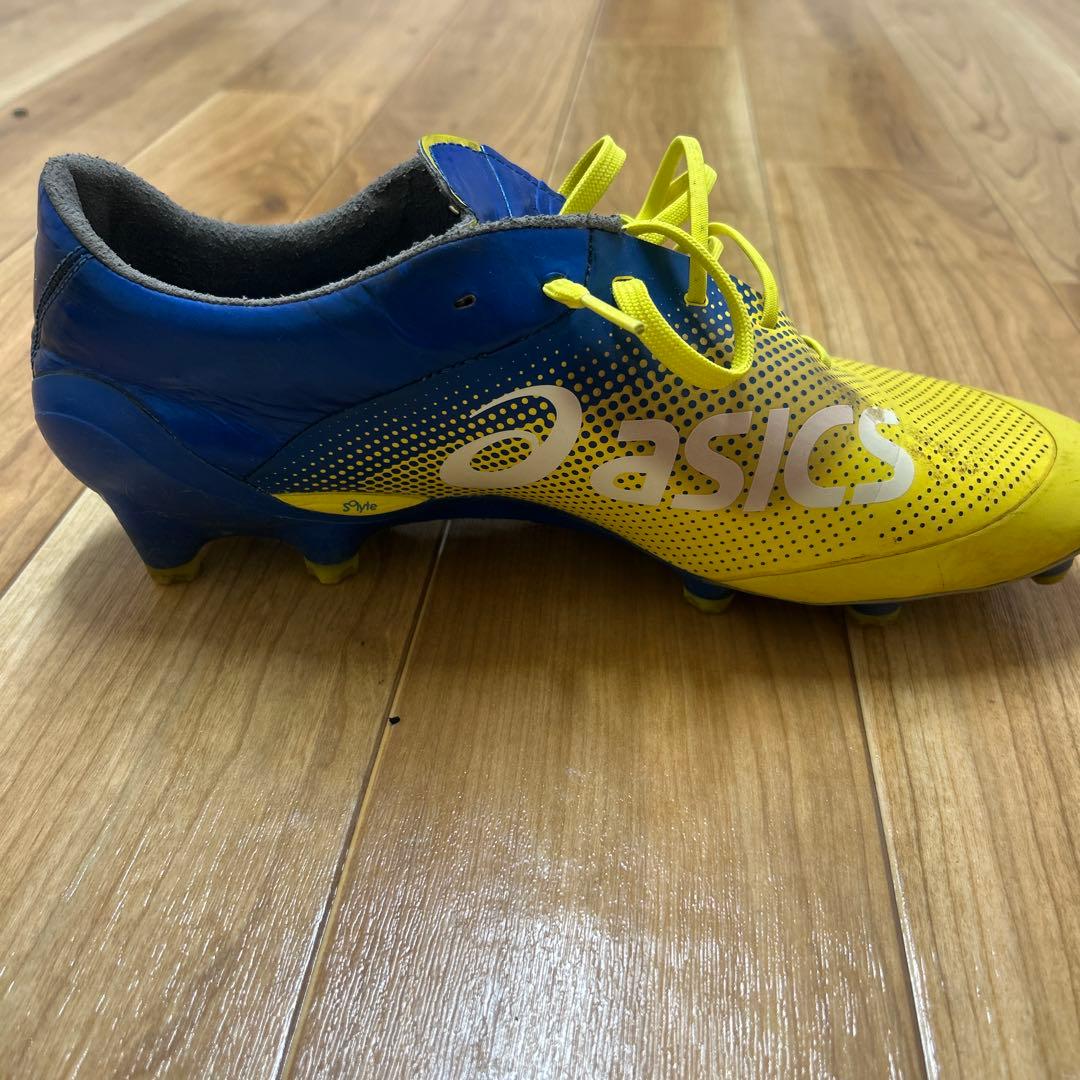 asics スパイクシューズ 青/黄