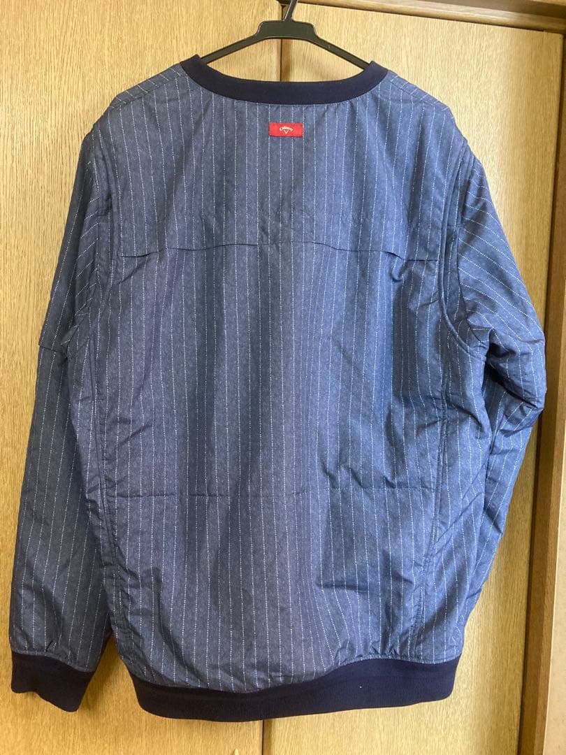 【キャロウェイ】レッドレーベルVネックブルゾン　2way 3Lサイズ　中綿　刺繍