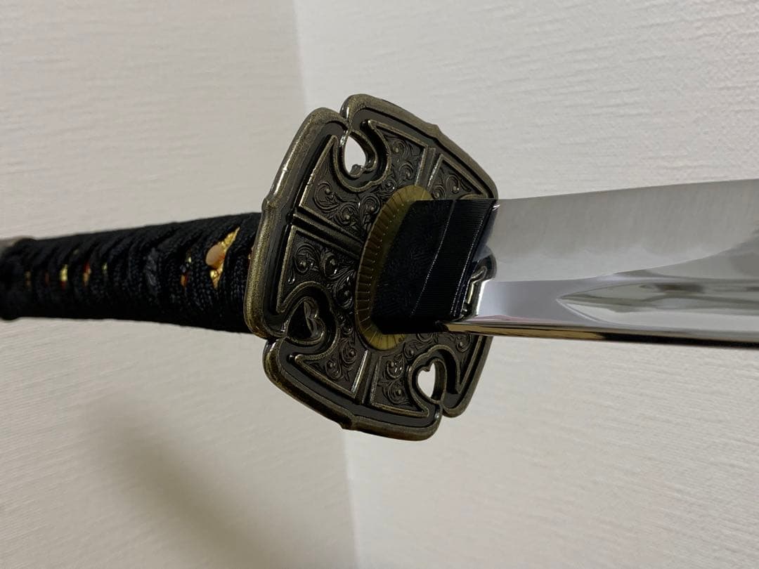 【模造刀】日本刀 打刀 加州藤原清光 朱呂鞘拵 樋入刀身