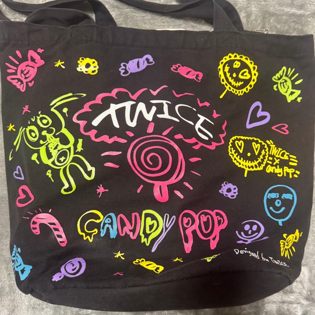 TWICE candy pop トートバッグ　ジヒョ　缶バッジ　痛バ