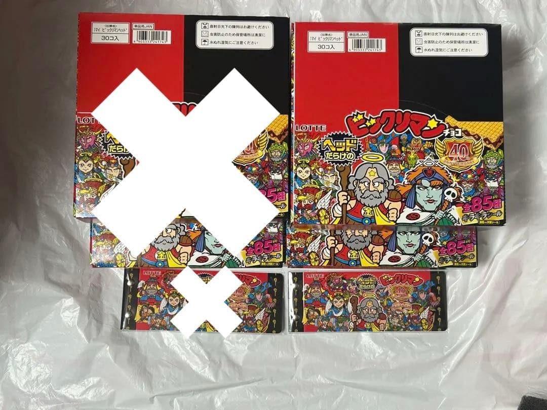 新品未開封 2セット ヘッドだらけのビックリマンチョコ シールホルダーおまけ付き