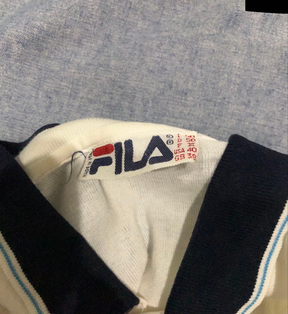 FILA ストライプポロシャツ　ボルグモデル