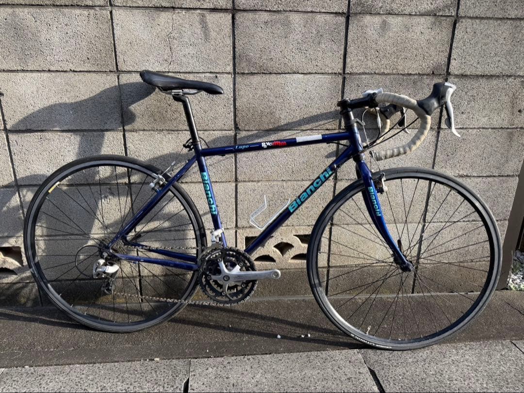 Bianchi Lupo ロードバイク　クロモリ　送料無料　ティアグラ　フレーム