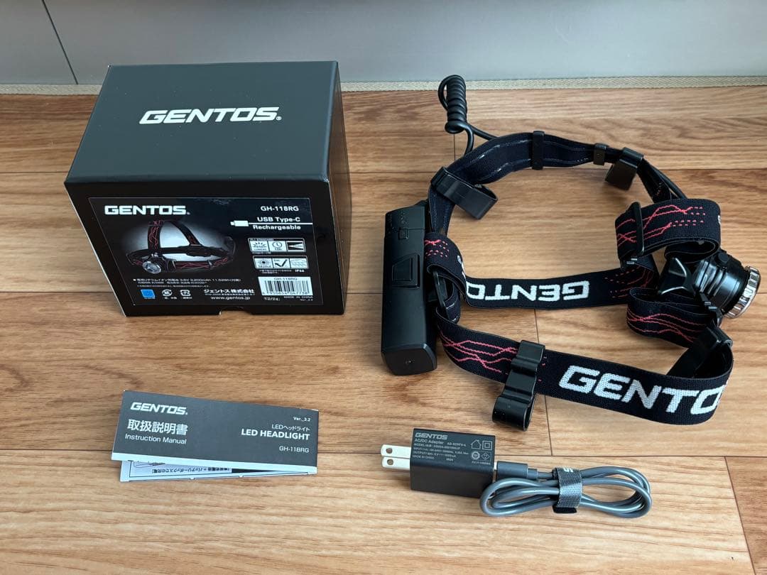 GENTOS ジェントス　GH-118RG ヘッドランプ