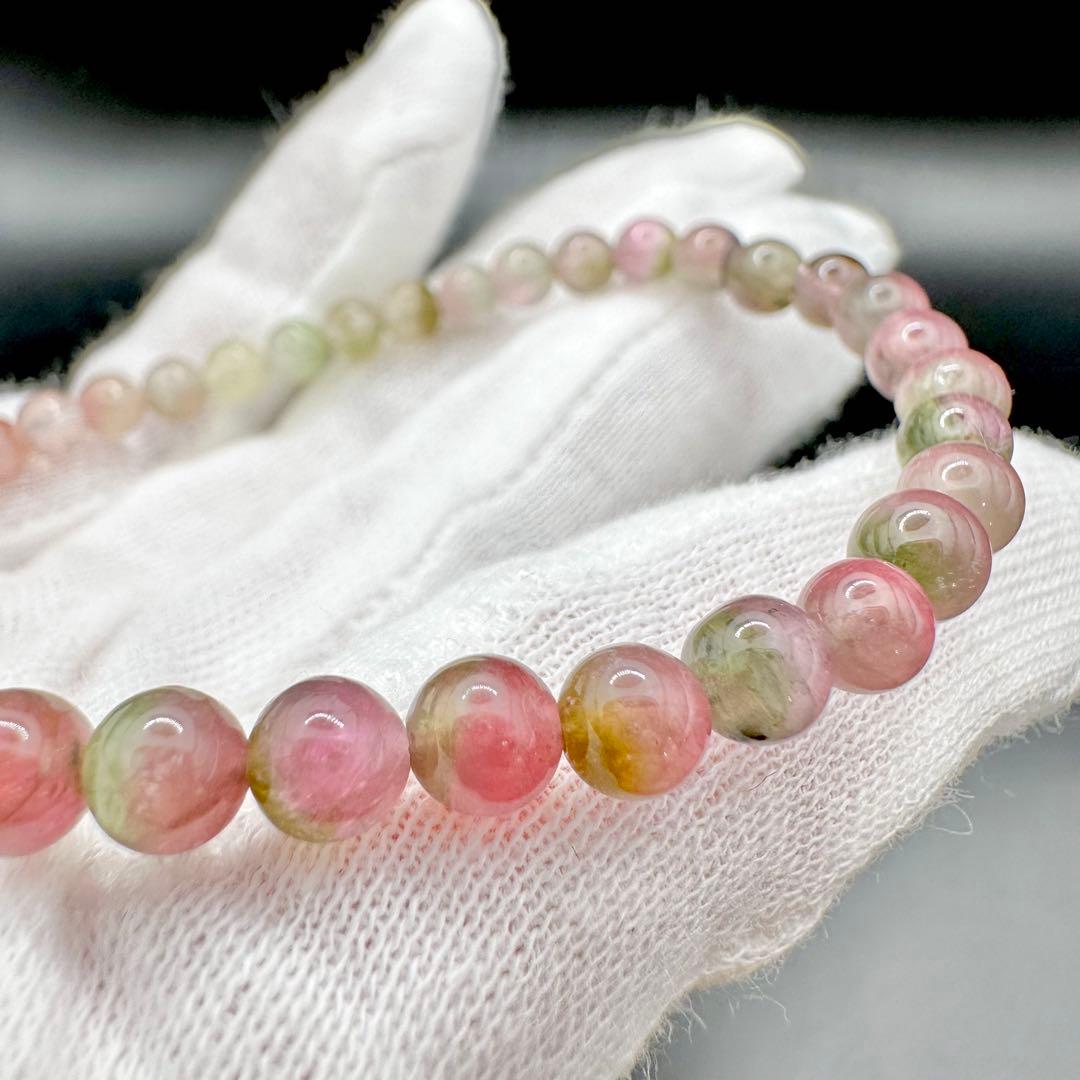 バイカラートルマリン　ブレスレット