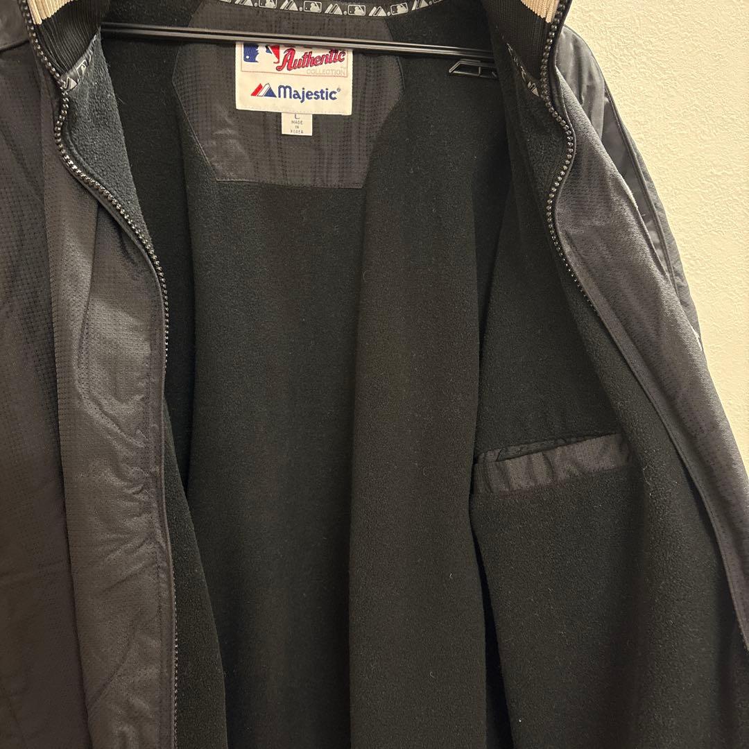 Majestic × CWS.ホワイトソックス フリース裏地 古着 スタジャン