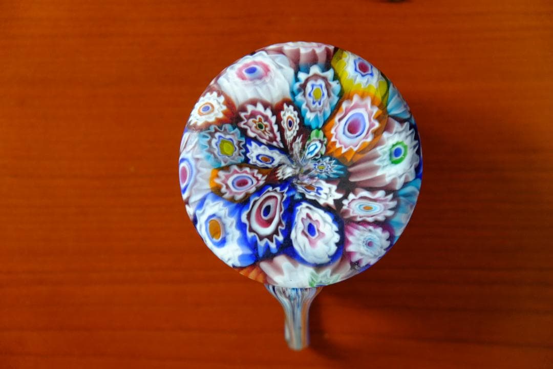 ベネチアンガラス アンティーク カップ＆ソーサー ガラス ムラノ 江波冨士子