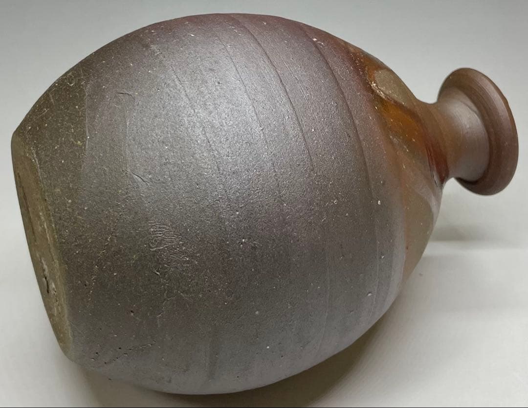 人間国宝　藤原雄　備前徳利　共箱　共布　栞　yy84