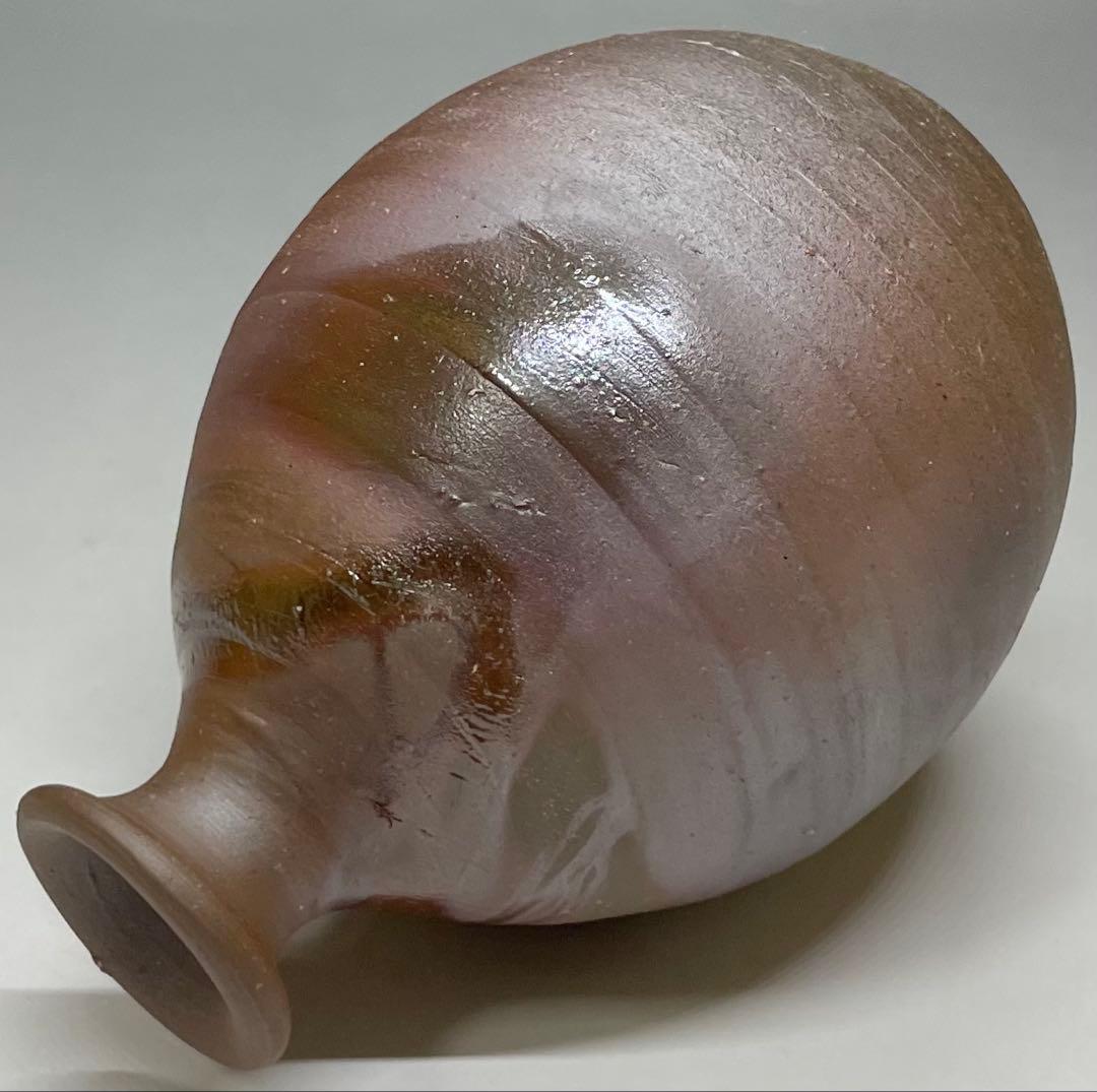 人間国宝　藤原雄　備前徳利　共箱　共布　栞　yy84