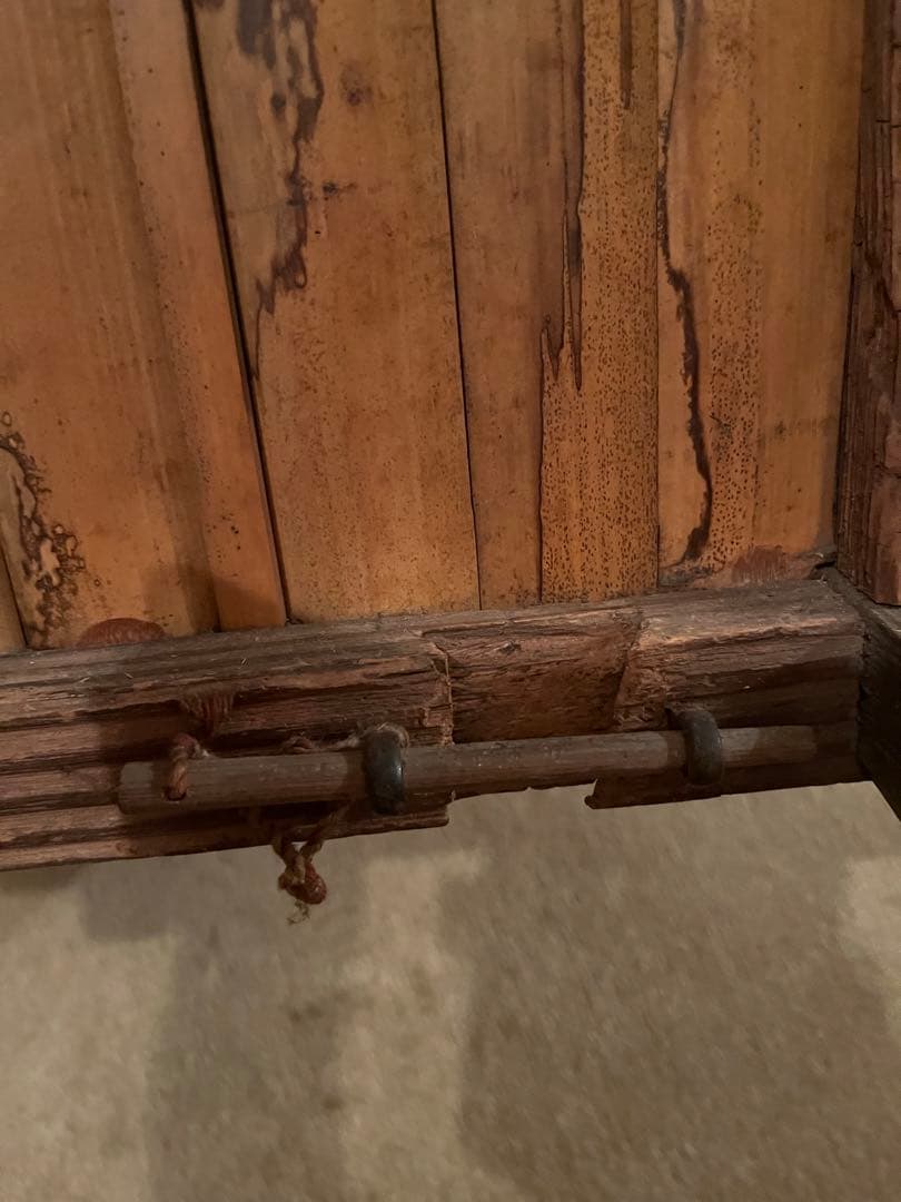 激レアアンティーク　井戸桶　井戸のオブジェ　茶道具　茶室　つるべ井戸　手汲井戸