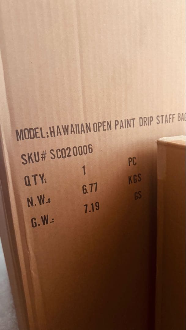 SK様お取引　限定品　2025 ツアーバック　ペイント　ドリップ