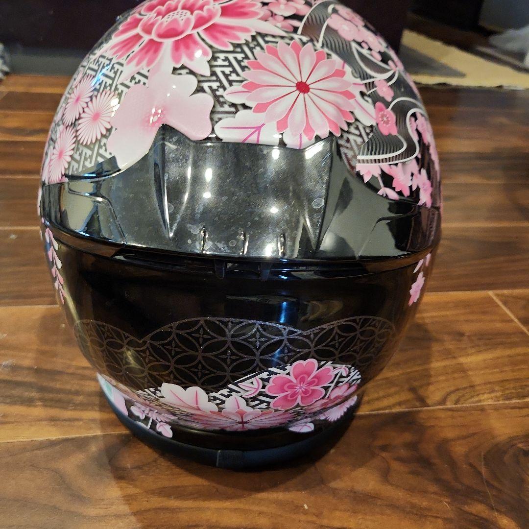 SHOEI フルフェイスヘルメット 桜柄女性用Mサイズ　シン