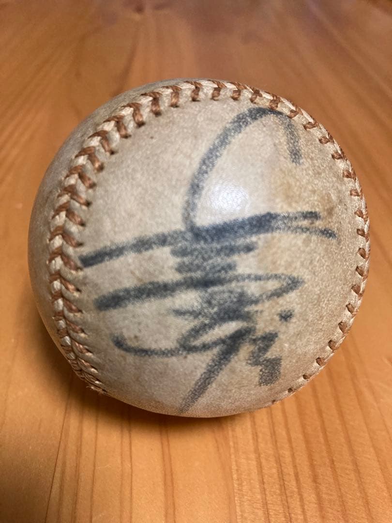 【超稀少】長嶋茂雄　デビュー当時　直筆サインボール　背番号3/GIANTS入り