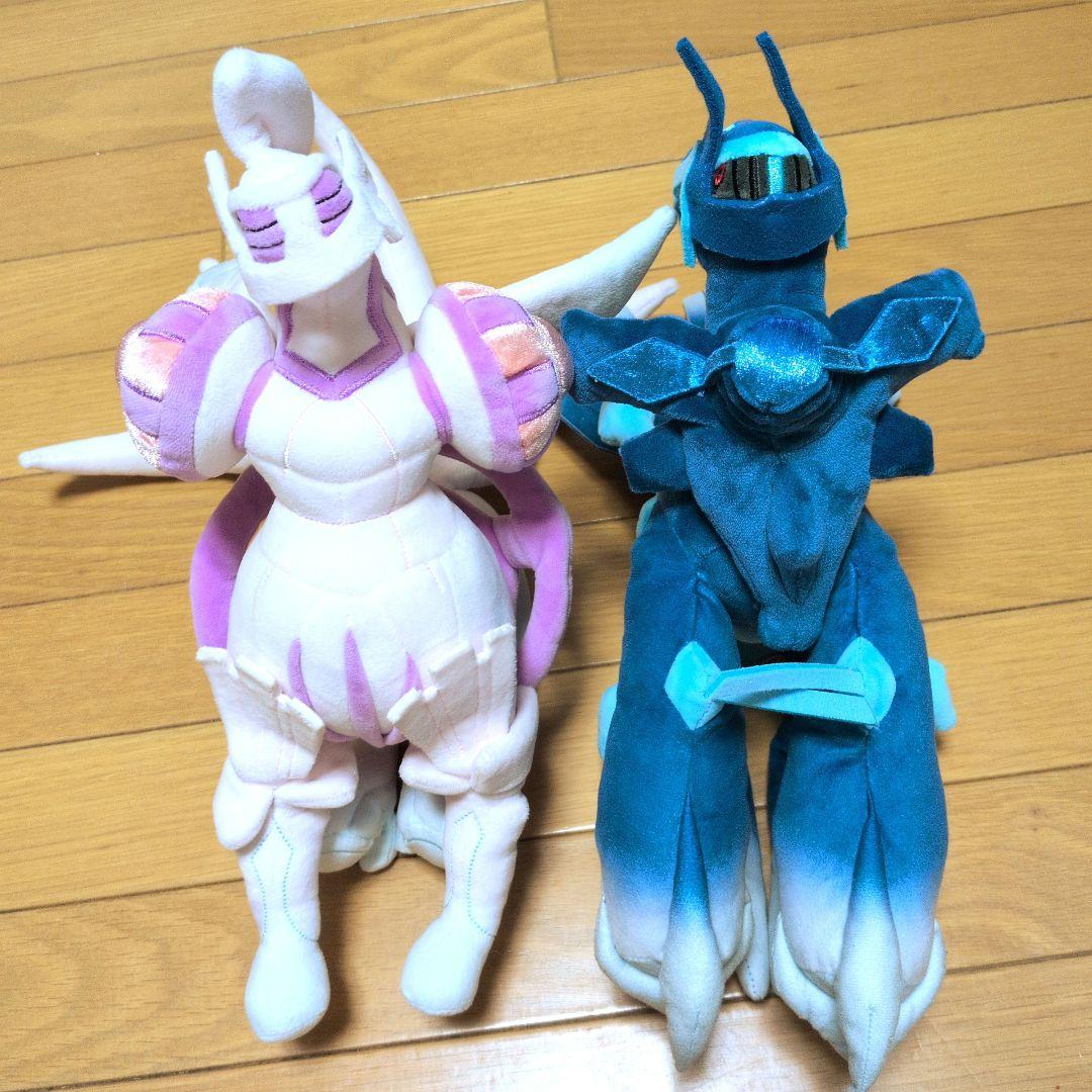 ポケモンセンター　ぬいぐるみ　オリジンディアルガ　オリジンパルキアセット