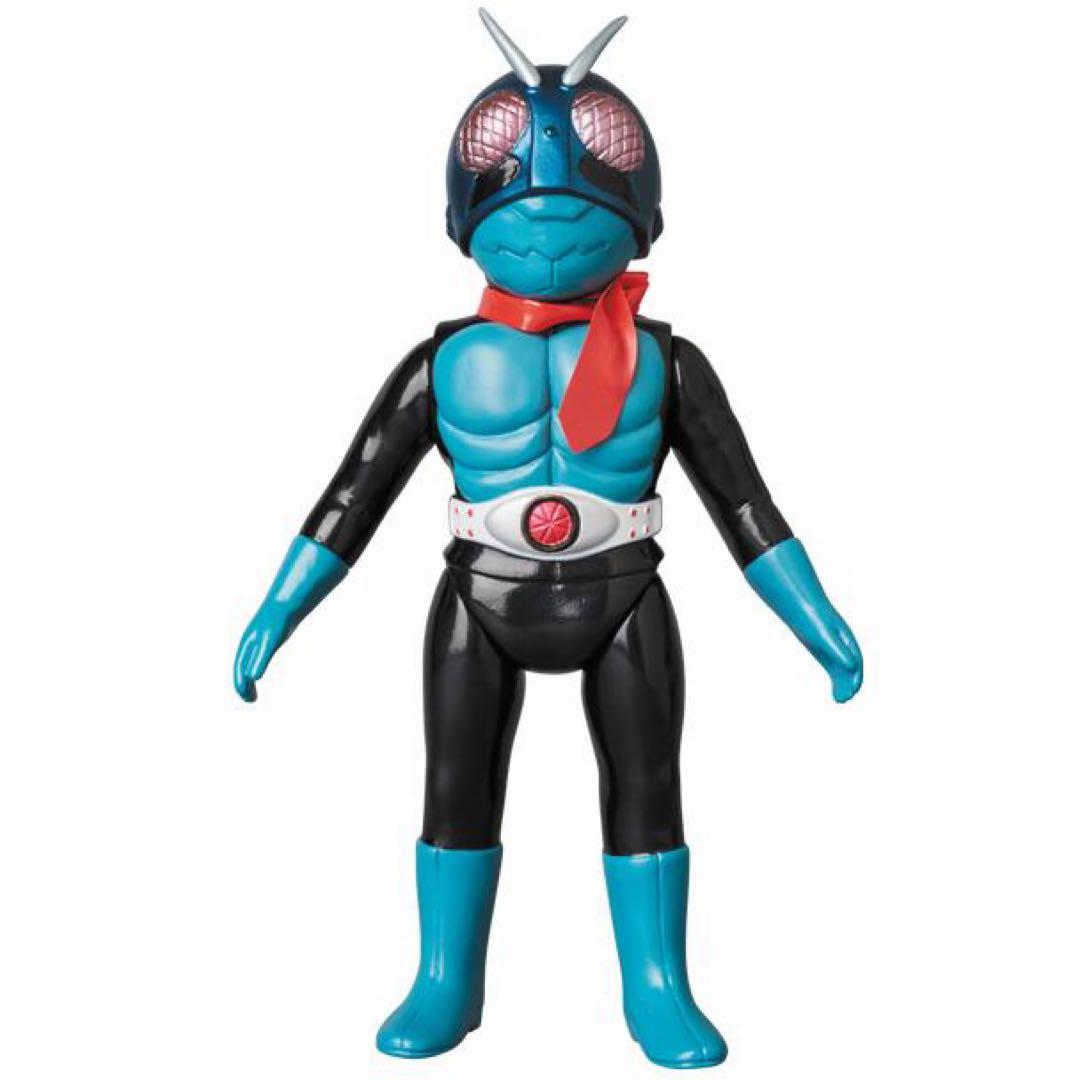 メディコムトイ 東映レトロソフビコレクションM 仮面ライダー旧1号 マスク取仕様