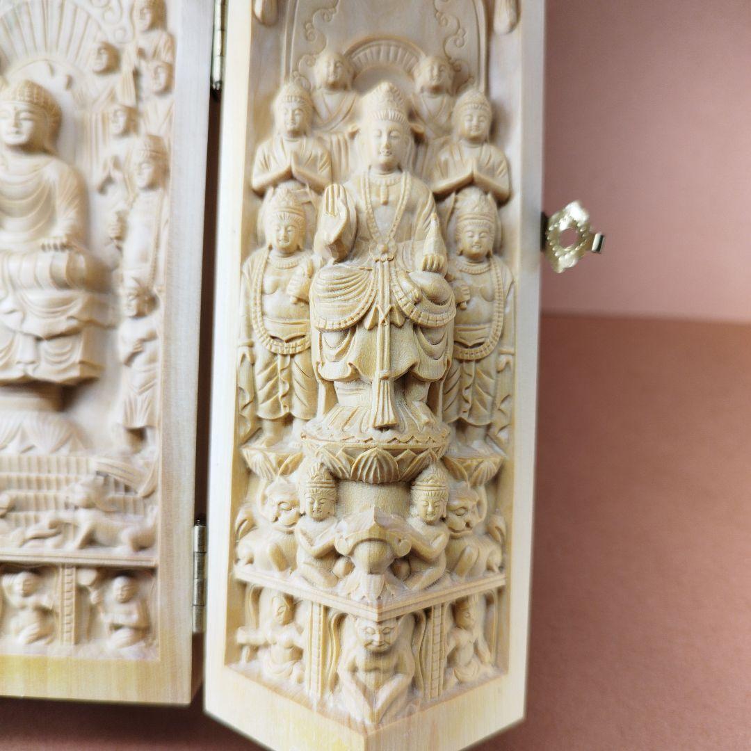 【訳あり超特価】黄楊国宝緒尊仏精細復刻版《整理番号:BU001》