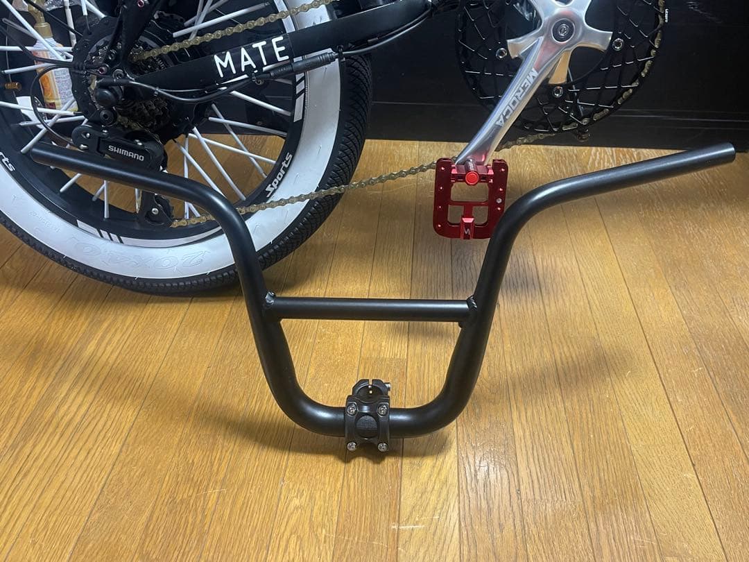 新品未使用★MATEBIKE用♪ハンドルバー＆専用ステム 取付簡単♪ポン付可能