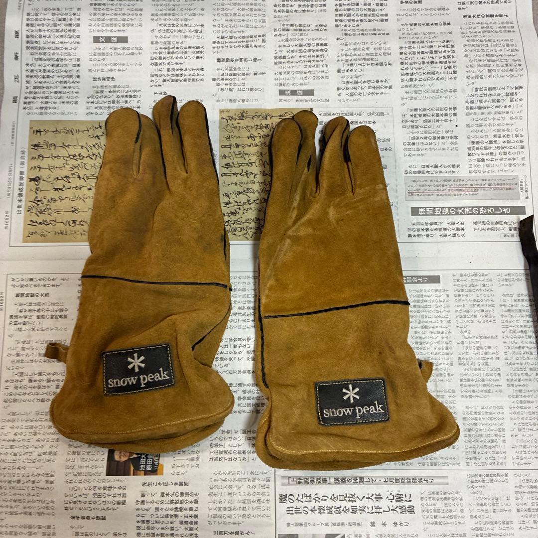 ユニフレーム 焚き火台 チャコスタ スノーピーク ファイヤーサイドグローブ