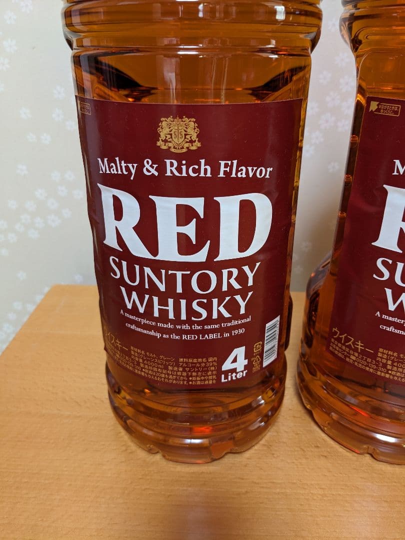 特大２本　ウイスキーレッド4Lまとめ売り