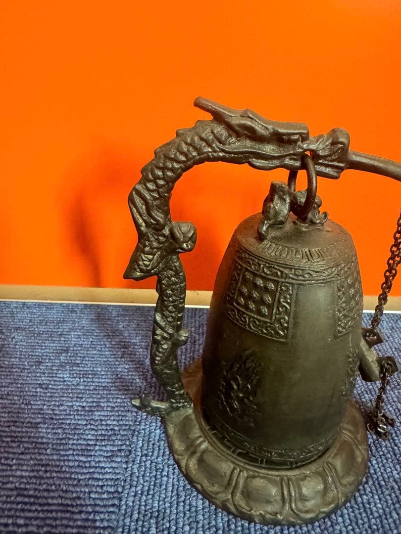 1820  伝統工芸　銅器　龍文　吊り鐘
