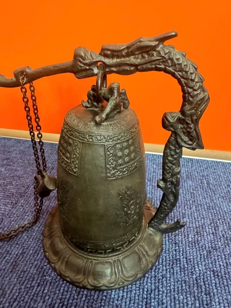 1820  伝統工芸　銅器　龍文　吊り鐘