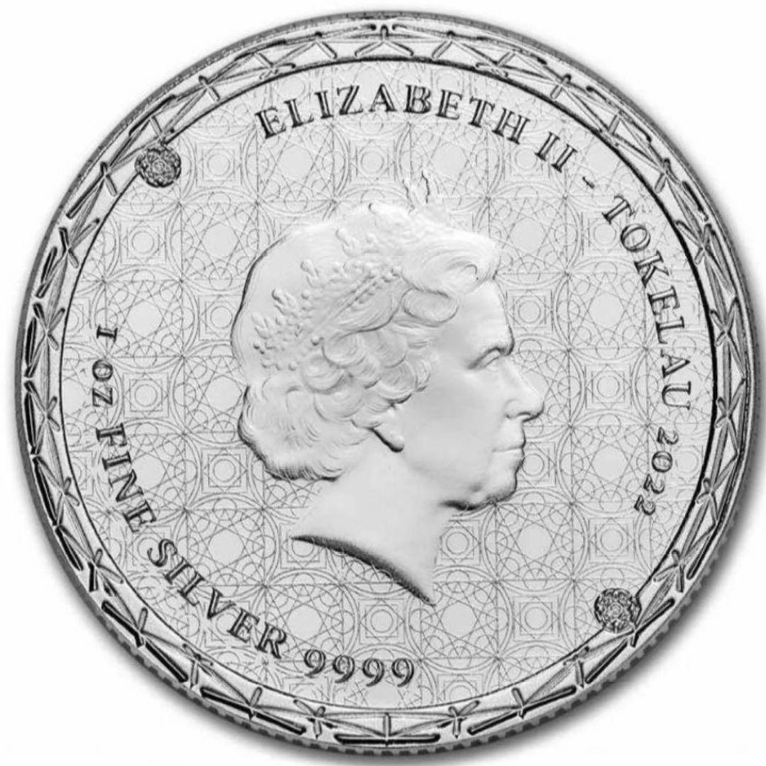 【希少】1オンス銀貨　トケラウ銀貨　2022年 希少
