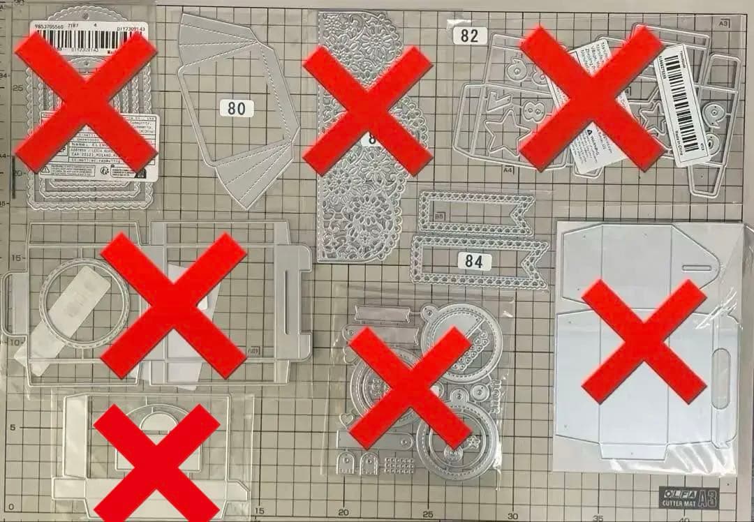 追加しました（お写真16.17.18枚目）選べるカッティングダイ　300円均一