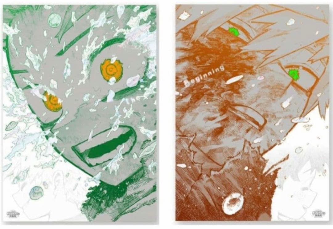 僕のヒーローアカデミア　原画展　A2 アートポスター　beginning 幼馴染