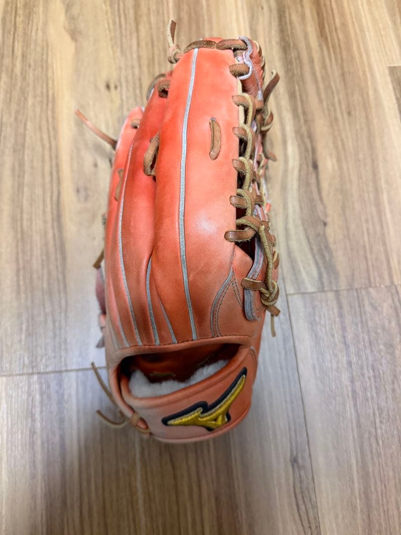 Mizuno Pro ミズプロ外野用軟式グローブ オレンジ