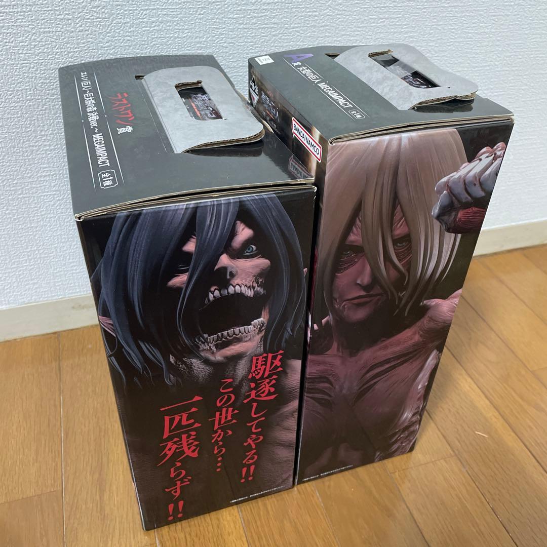 一番くじ 進撃の巨人～壁の外の世界～　A賞 女型の巨人& ラストワン賞 エレン