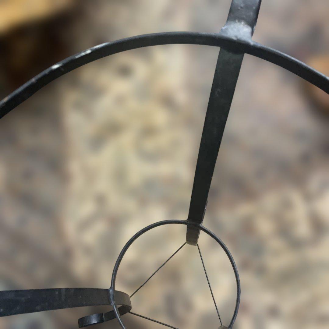 昭和レトロホーロー洗面器　オシャレでアンティークな台付き　弘前相互銀行