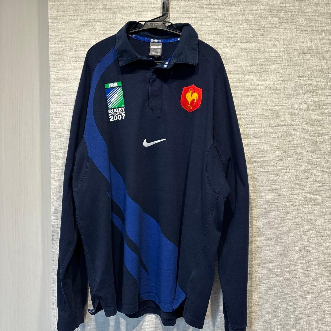 NIKE ナイキ ラグビー フランス代表 ユニフォーム ラガーシャツ XLサイズ