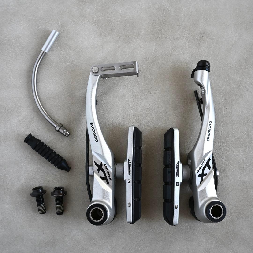 【極美品】Shimano Deore XT Vブレーキ 左右セット シルバー