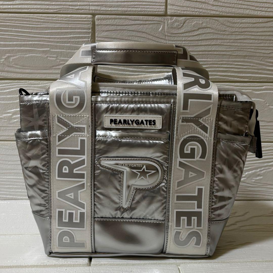 美品！完売品！パーリーゲイツ ショルダートートカートバッグ ギザ星柄シルバー⭐︎