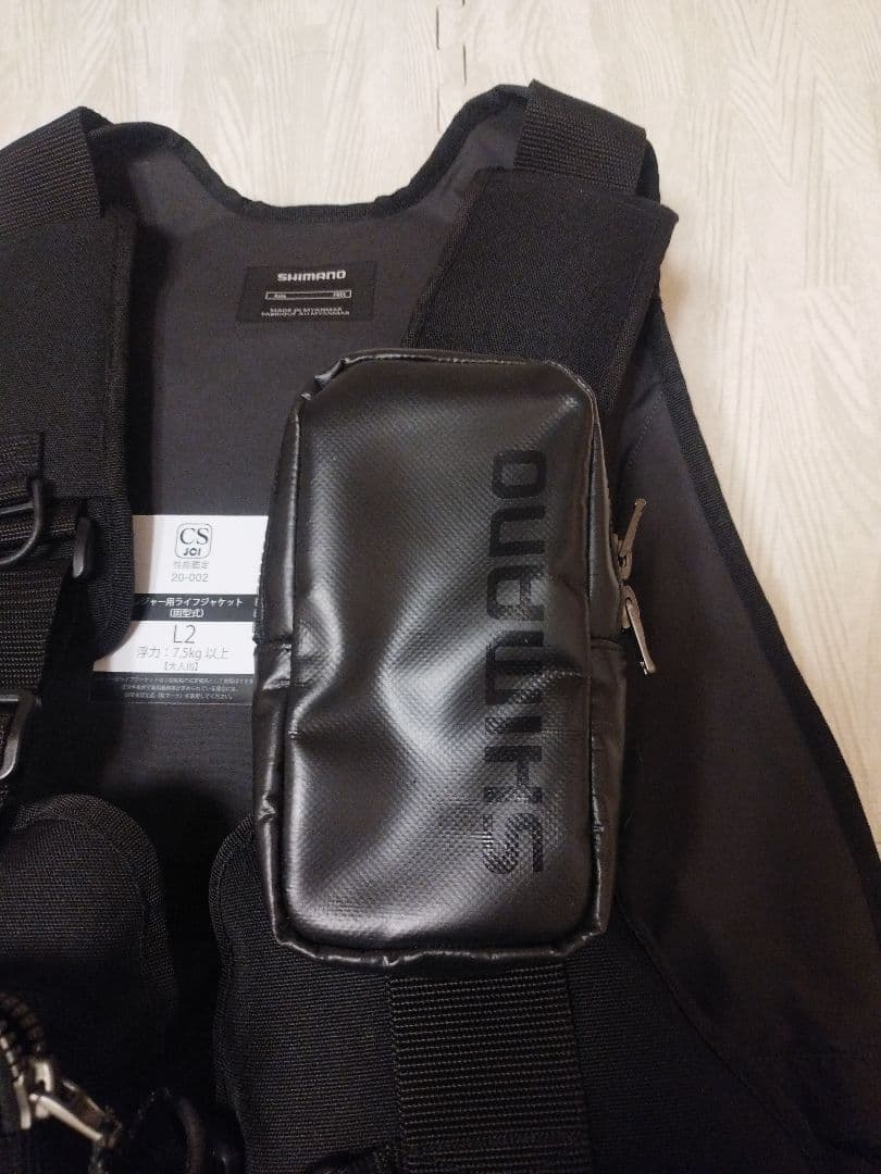 シマノ(SHIMANO) ゲームベスト VF-024U リアルブラック フリー