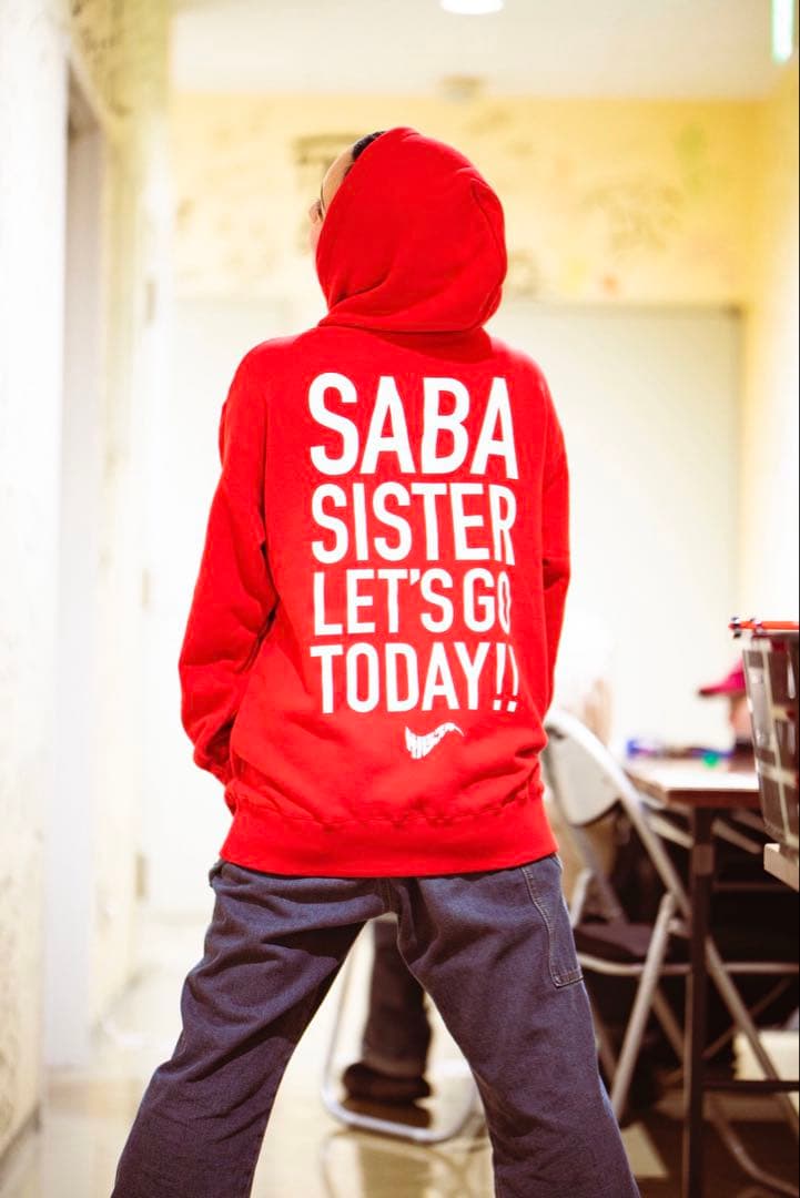 【※色はグレー】サバシスター　ロゴパーカー　グレー サイズXL